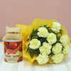 Rakhi With Ten Yellow Carnations